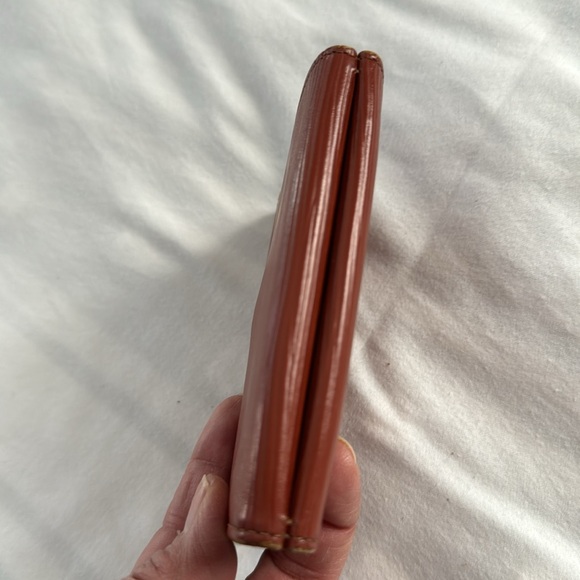 Louis Vuitton Authentic Rust Brown color compact wallet. 6 card & 1 bill slots. - Picture 11 of 12